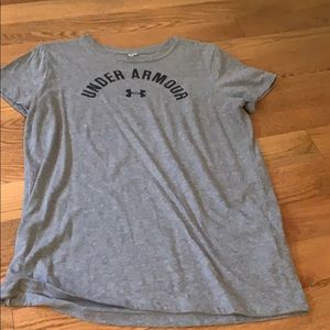 Grey Under Armour Workout Tee